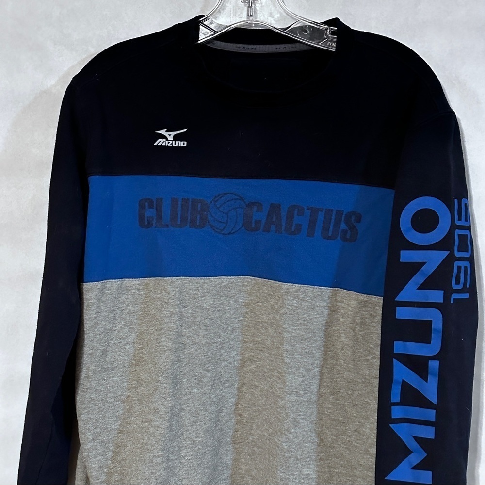 Mizuno Athletic Men's Black And Blue Sweater View 4